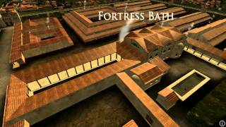 Animation of ancient Roman Fort in Caerleon Wales [upl. by Harbour686]