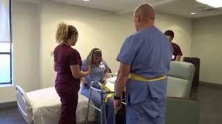 Physical Therapy Transfer Training  How To Transfer From Wheelchair To Bed [upl. by Joslyn]