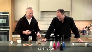 How to make a frappé coffee using an aerolatte milk frother [upl. by Naillik]