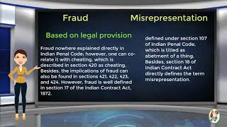 What is Difference Between Fraud amp Misrepresentation [upl. by Hurlee]