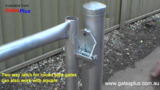 Gate Latch 2 way for round pipe and square [upl. by Sherilyn]