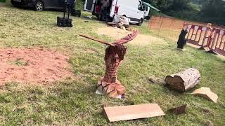 A fabulous range of wooden sculpture at Caerleon festival 2024 [upl. by Rooney]