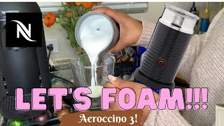 How To Foam Milk With Aeroccino 3 Make Coffee With Foam Tips amp Tricks  Easy Foamed Latte Recipe [upl. by Reivaz]