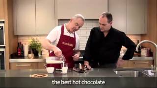 How to make a hot chocolate using an aerolatte milk frother [upl. by Terrene]