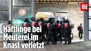 Gefängnismeuterei Polizei stürmt Knast in Thüringen  JVA Untermaßfeld [upl. by Gennie]